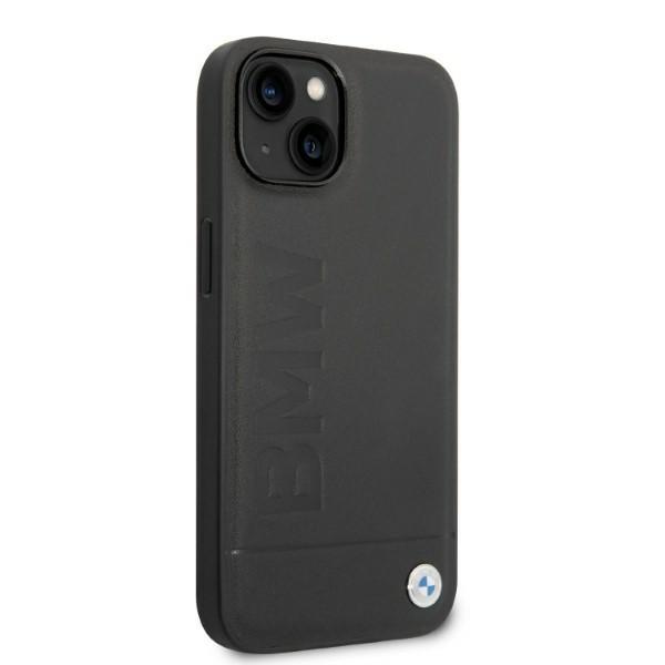 Bmw Case Bmhmp14Ssllbk Iphone 14 / 15 / 13 6.1 Black/Black Hardcase Signature Logo Imprint Magsafe