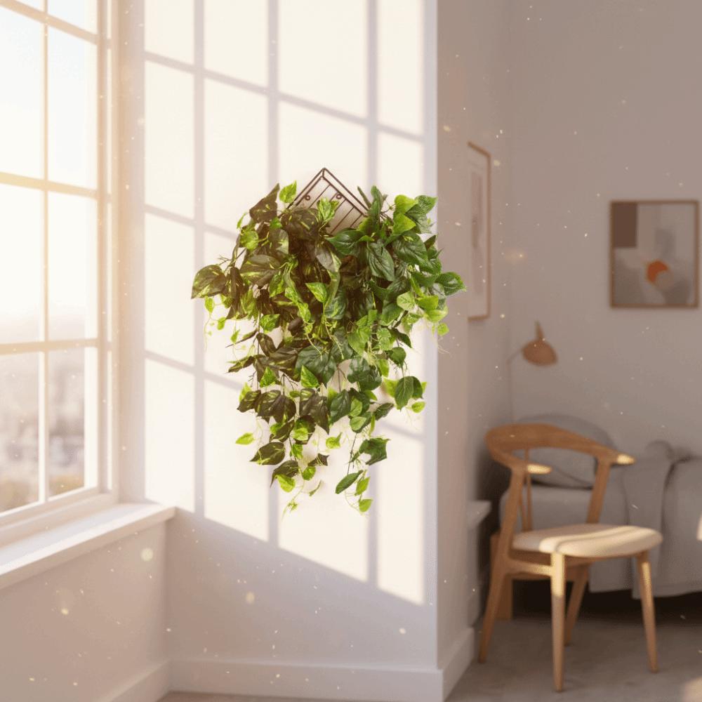 Plastic Fake Hanging Plants Handmade Realistic Vine Plants Simulation Greenery  Wall Decoration