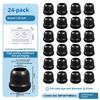24Pcs Chair Leg Floor Protectors for 25-37mm Table/Chair Legs Silicone Caps Anti Slip Noise Reducing