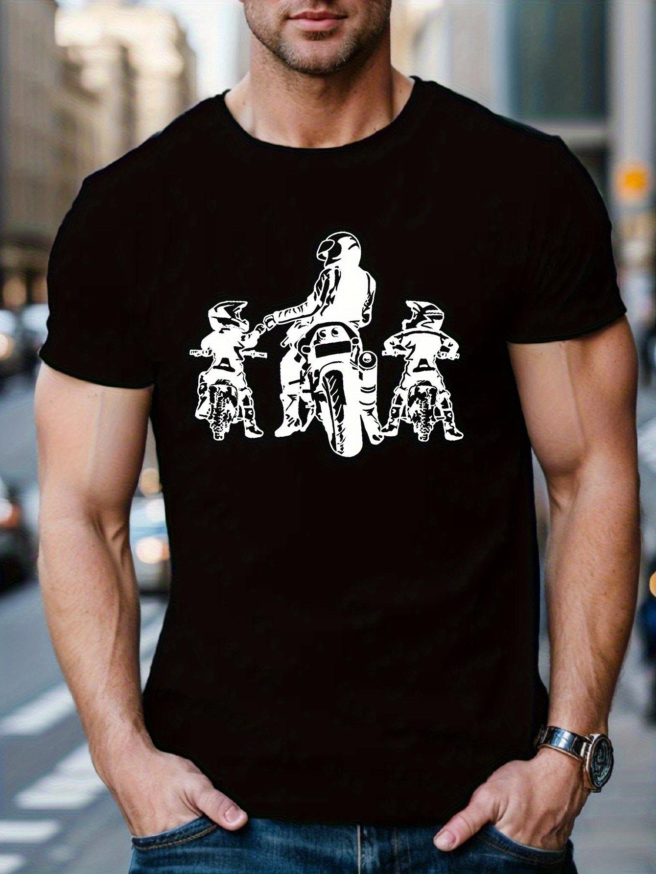 T-Shirt y2k Motorcycle Family Biker T Black/White 4XL