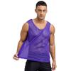 Gilet d'entraînement en maille ajourée pour homme Sport d'équipe Col rond Sans manches Débardeur Musculation Clubwear Tenue de plage