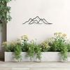 Mountain Art Wall Sculpture Powder Coated Metal Decor for Office Home Gift