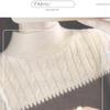 Women's Half Turtleneck Sweater Fall Winter Loose Knit Sweater Top Pullover Knit Jumper Color-blocked Plaid Knitwear