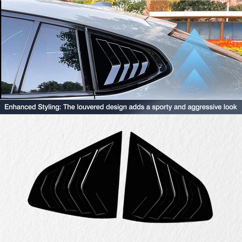 2 Stück hinterer Seitenfenster-Zierleisten-Spoiler für BMW X4 G02 2018      2024 Fensterblenden-Abdeckung Lüftungsschlitze