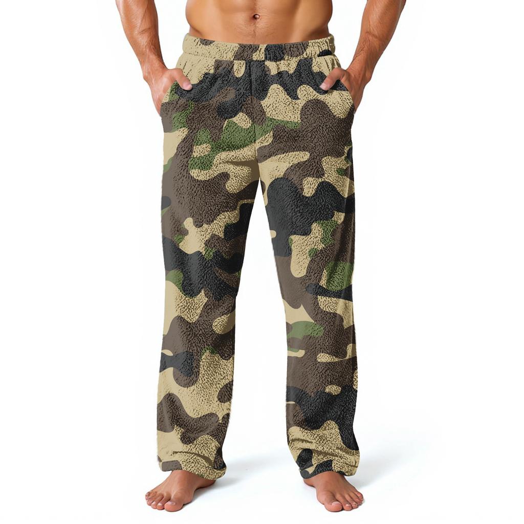 Pantalones de Casa Estampados por Todas Partes para Hombre Pantalones de Pijama para Dormir Pantalones Largos Pantalones de Pijama