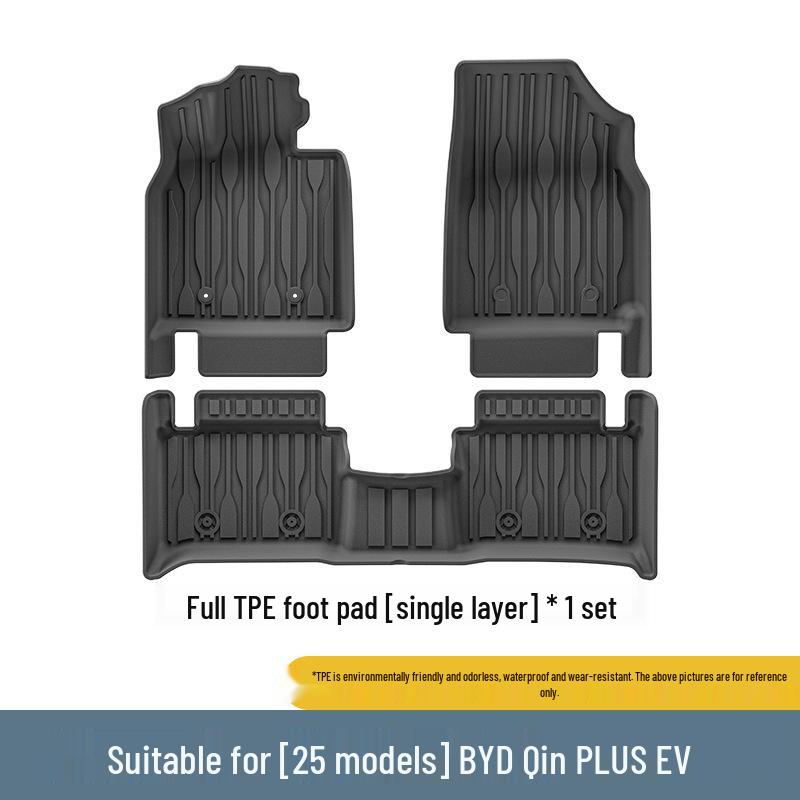 Eco-Friendly TPE Floor Mats & Trunk Liner for 2025 BYD Qin PLUS EV Cars