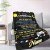 To My Grandson Customize Your Name Outdoor Blanket Suitable For All Seasons Comfortable And Warm Soft Blanket Suitable For Travel Gifts For Relatives