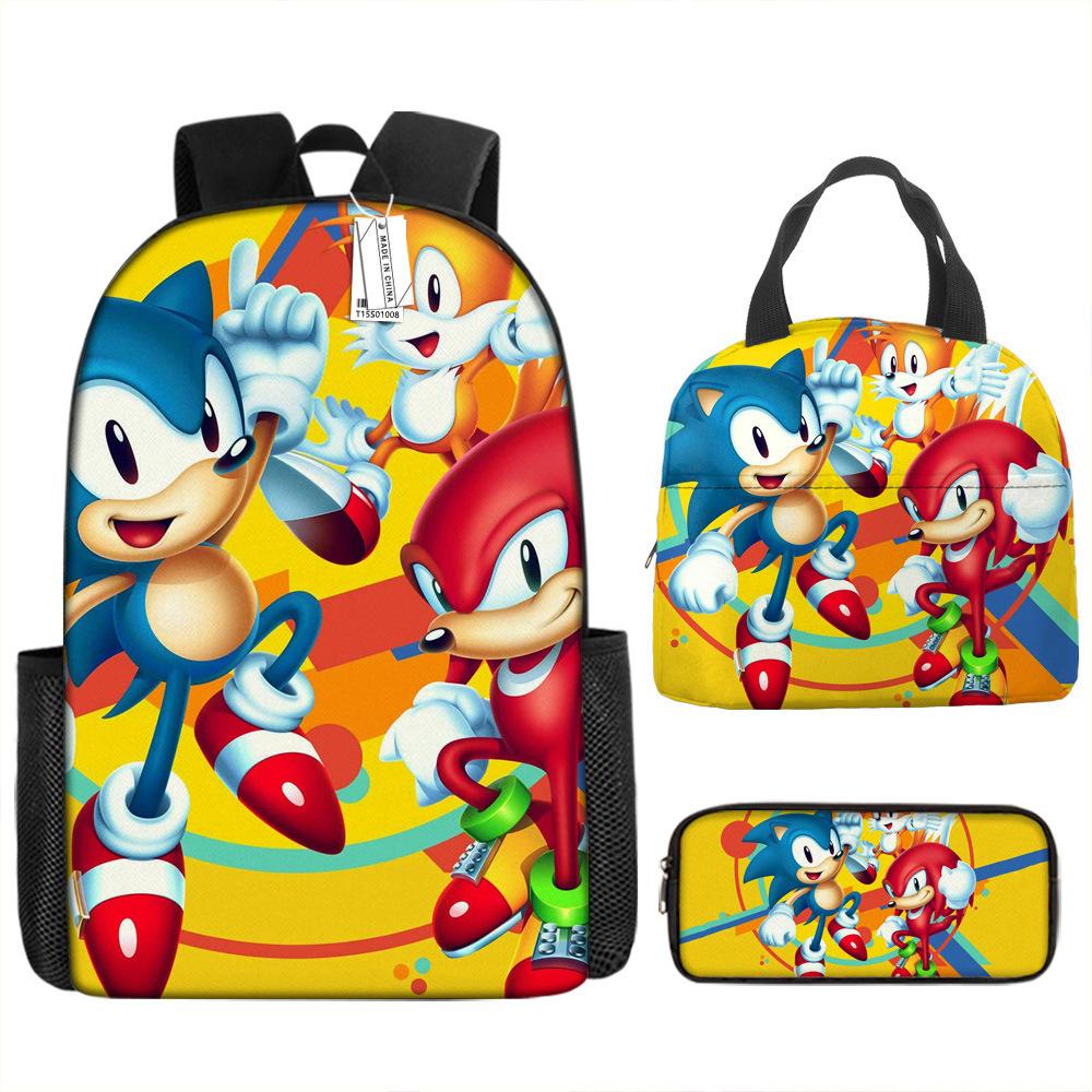 Backpack Trend Backpack Anime Large Capacity Elementary School Bag Lunch Bag