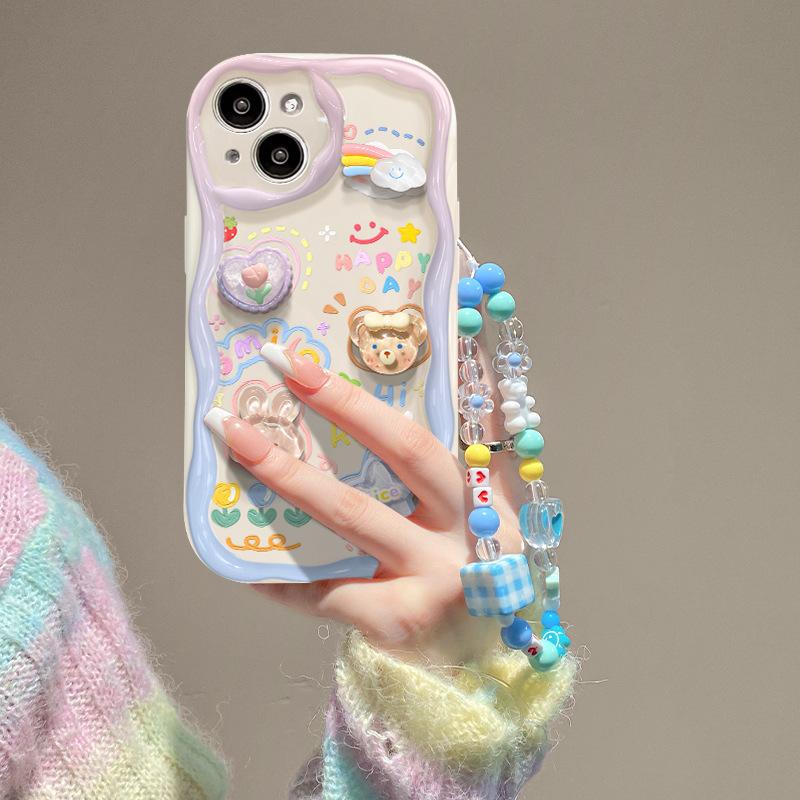 

Three-dimensional Cloud Doll Chain Suitable for Mate50 Mobile Phone Case Nova10/9 Honor 90/80pro Silicone P60 Huawei p60