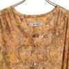 unused nano universe Paisley Pattern Long sleeve gown Shirt dress F Camel Women Used