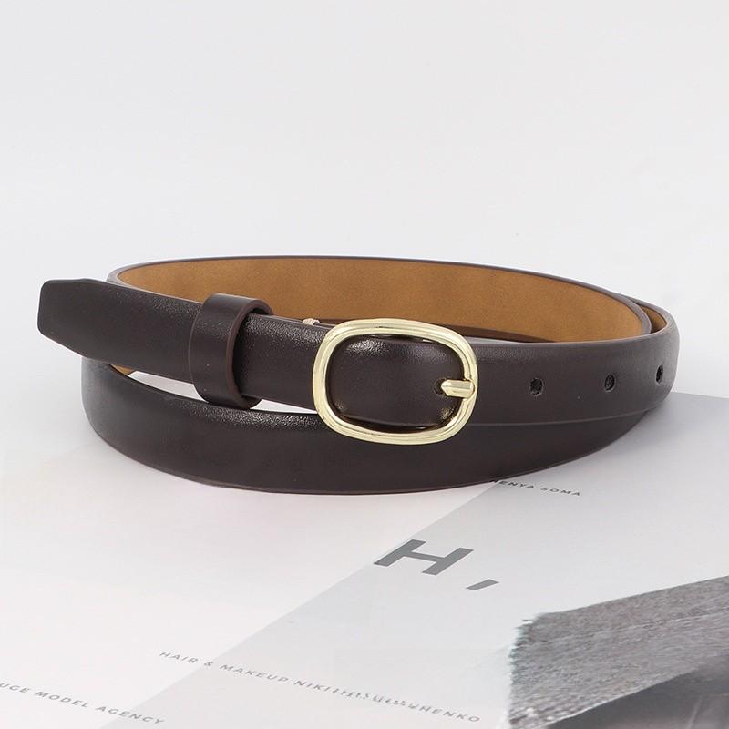 Style Vintage Ladies Jeans Belt Pu Material With Metal Pin Buckle For Daily Use