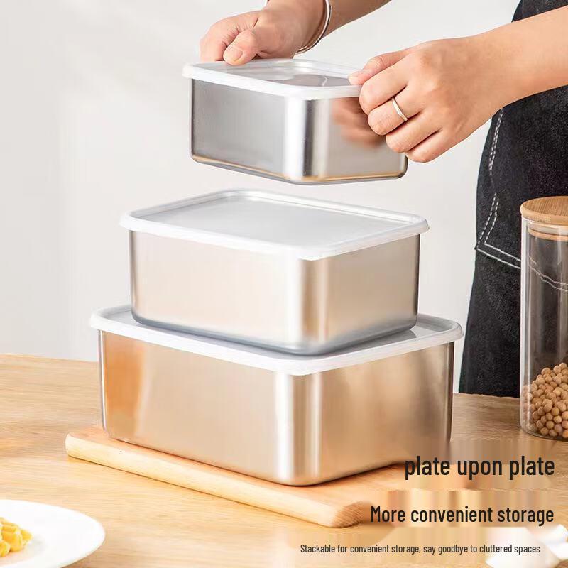 Shengjia 304 Stainless Steel Food Storage Container Set