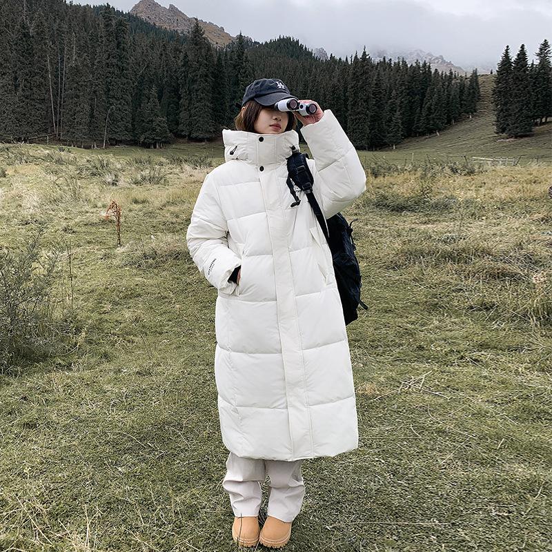 2025 new long down cotton jacket women's winter couple over the knee warm padded jacket loose plus size cotton jacket thick coat