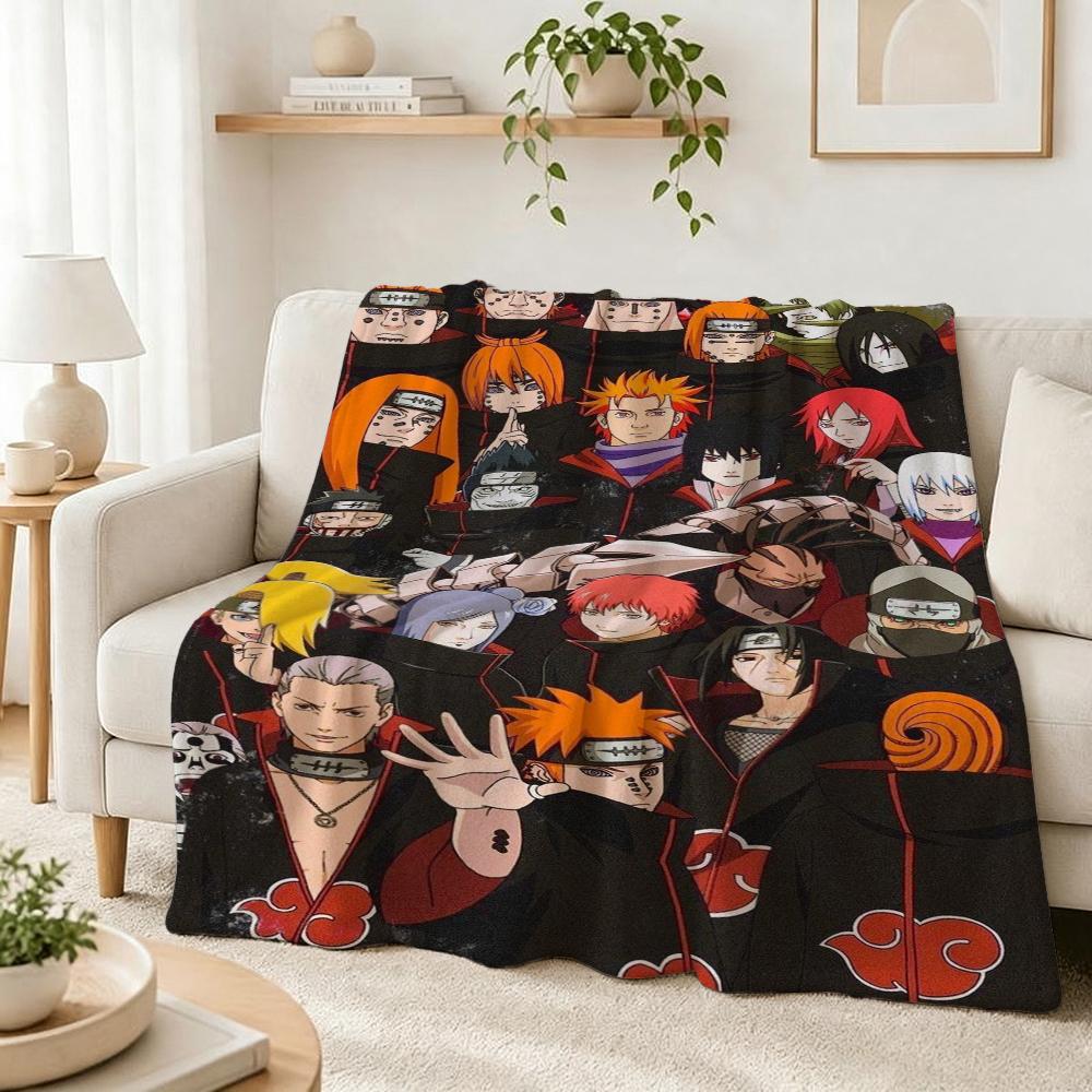 Kakashi Anime Ninja Print Blanket Sofa Blanket Soft And Comfortable Outdoor Plush Blanket Christmas Gifts Machine Washable