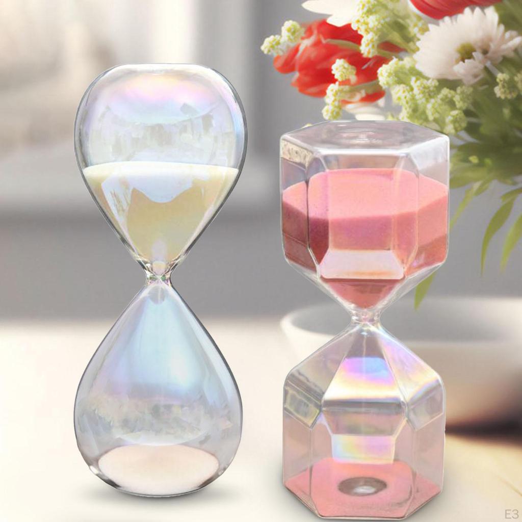 Elegante Sanduhr aus Glas als Dekoration für Ihr Zuhause