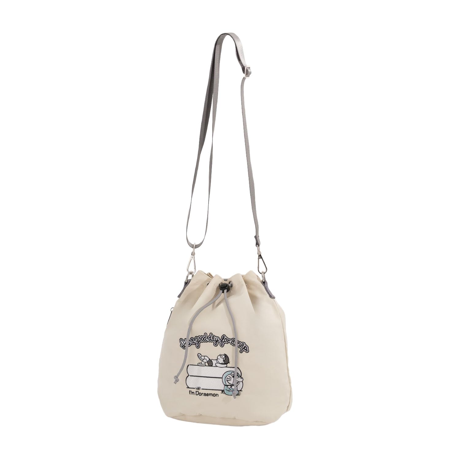 

Doraemon 2-Way Drawstring Shoulder Bag for Kids, CID25801, Beige