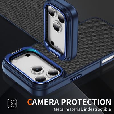 Pro pouzdro na telefon IPhone17promax Skrytý držák objektivu Vzor uhlíkových vláken Magnetický na dotek pro pouzdro na telefon Apple