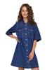 Only - Women' Denim Dress - Onlbelle / Button Dress Dnm Gua Noos 15324384 Dark Blue Denim