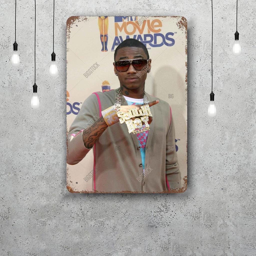 Soulja Boy Decor Poster Vintage Tin Sign Metal Sign Decorative Plaque for Pub Bar Man Cave Club Wall Decoration