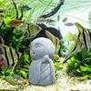 Zen Buddha Sculpture Creative Fish Tank Ornament Resin Figurine Aquarium Decor for Room Bedroom Landscape Fountain Outdoors