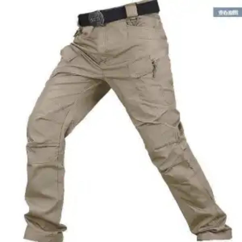 

Летние быстросохнущие тактические брюки на молнии для мужчин, камуфляжные брюки карго, свободные брюки с несколькими карманами, износостойкие тренировочные XXXL дубильная кора