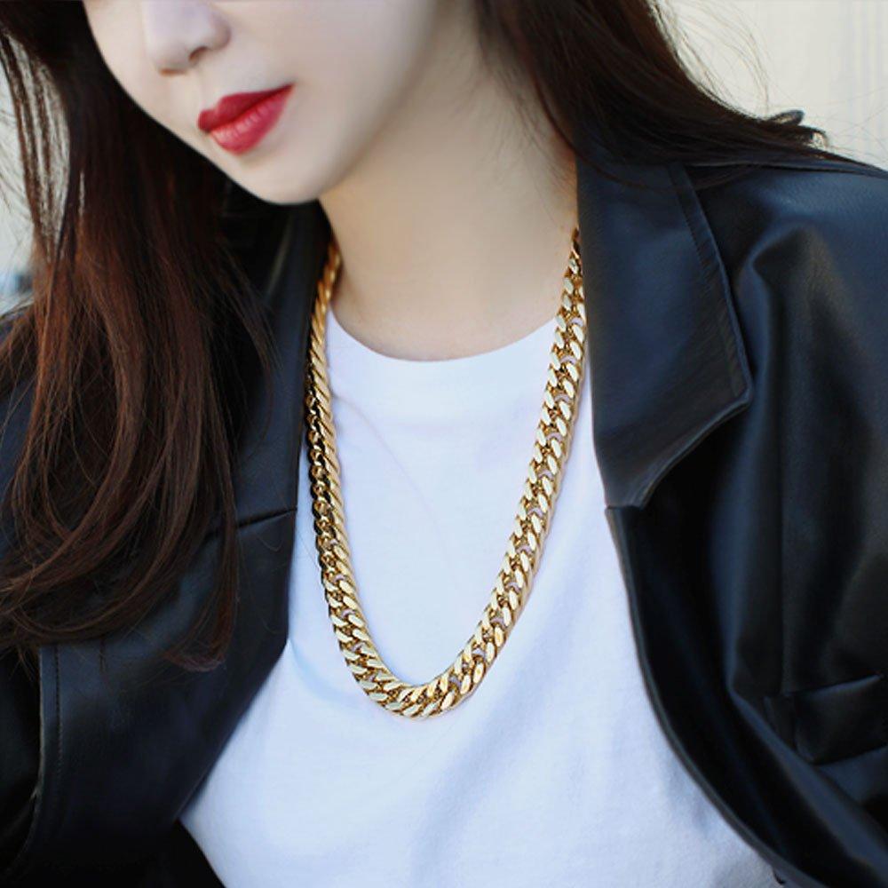 Chirurgische Kette Halskette Flach Bold Gold