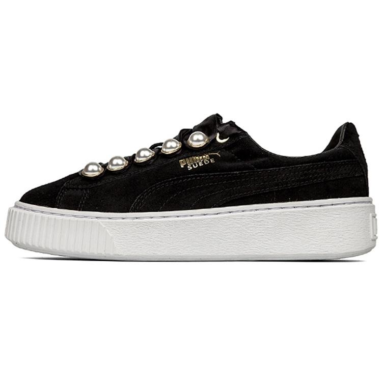 (WMNS) PUMA Suede Platform Bling Black Women s 366688-01 EU 39