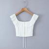 European & American Spicy Girl Style Square Neck Corset - Spring INS Hot Trend Women's Clothing