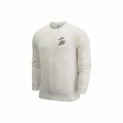 Nike Überlappendes Logo Print Rundhals Pullover Sport Sweatshirt Unisex