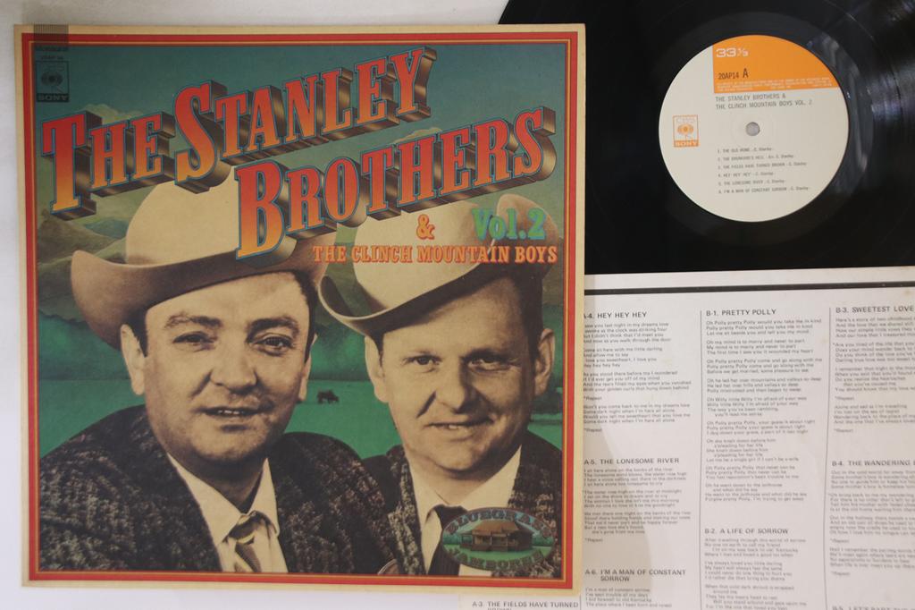 LP Record STANLEY BROTHERS, CLINCH MOUNTAIN B - Vol. 2 20AP14 CBS SONY 1989 Japan Country Used