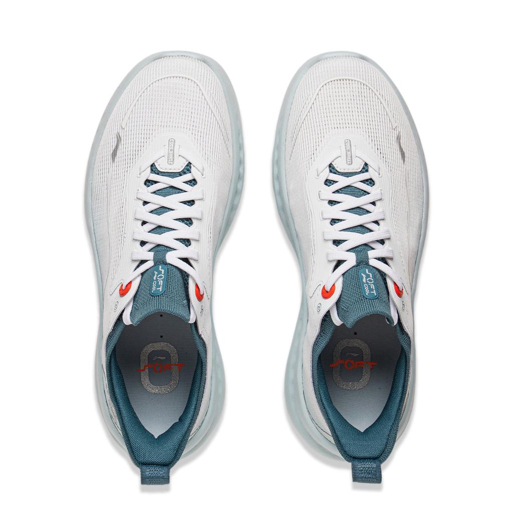 Li-Ning Pantofi Casual Confortabili Ușori Soft Cool 2 Bărbați Adidași Alb Albastru AGLV009-5