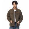 Xintang Men's Retro Washed Multi-Pocket Workwear Jacket with Turn-Down Collar