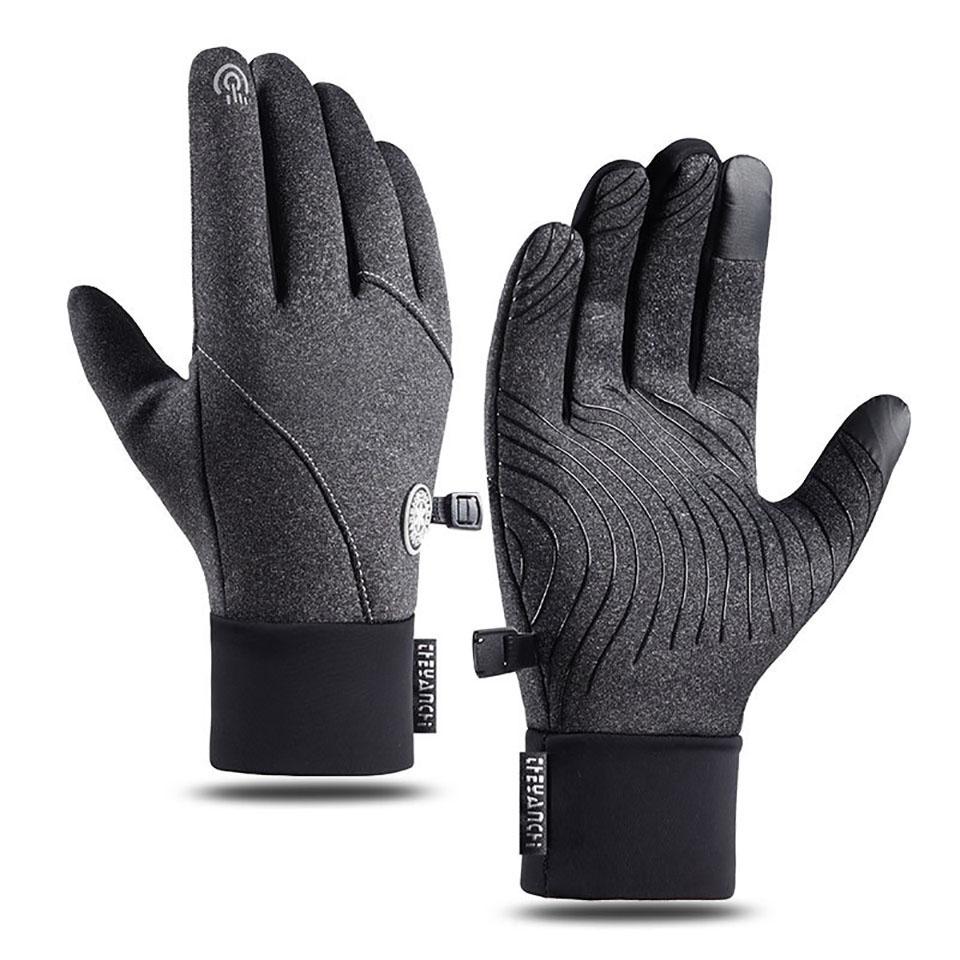 

Gobygo Fall Winter Cycling Gloves Outdoor Anti-Slip Athletic Fitness Cycling Running Touchscreen Abrasion Resistant Padded Warm M