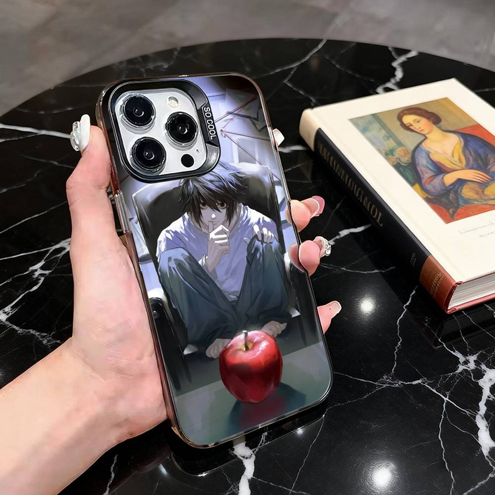 

Death Note L Lawliet Phone Case For iPhone 17,16,15,14,13,12,11 Plus,Pro Max,XS,Colorful Silver Phone case Funda Cover iPhone13PRO
