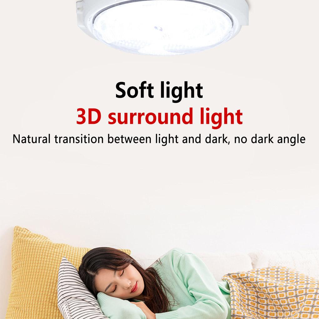Solar Powered Ceiling Lamp Remote Control Rechargeable Battery Powered Sealed Bedroom Balcony Light-operated Dustproof Light