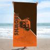 Cleveland Browns Logo Print Beach Towel, Large Soft Quick Dry Towel for Beach Camping Swimming