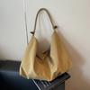 Solid Color Nylon Large Capacity Shoulder Bags 2026 High Quality Retro Bags for Women Commuting Sewing Thread Casual Tote Bags