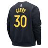 Jordan X NBA Collaboration Courtside Golden State Warriors Stephen Curry 30 Casual Fleece Crewneck Sweatshirt Men sweatshirt Black FV8669010