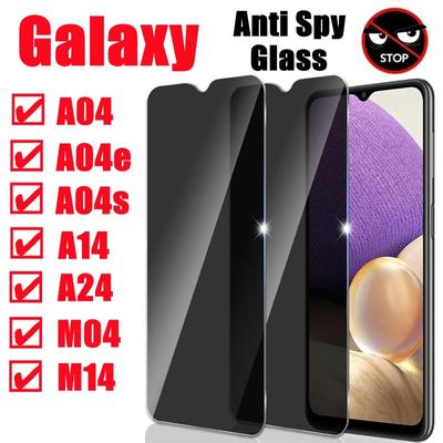 Privacy Membrane Anti Spy Tempered Glass For Samsung Galaxy A04Core A14 A24 M04 M34 F04 F14 Screen Protector Privacy Glass Film
