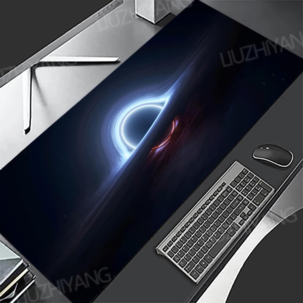 Cosmic Black Hole Mouse Pad XXL Large Anti-Slip Rubber Esport Gaming MousePad Durable Thick Seam Edge Office Gamer Long Desk Mat