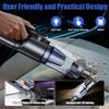 Portable Car Vacuum 19000 Pa Cordless 4-in-1 Handheld with LED Light & Multi-Nozzles, Black
