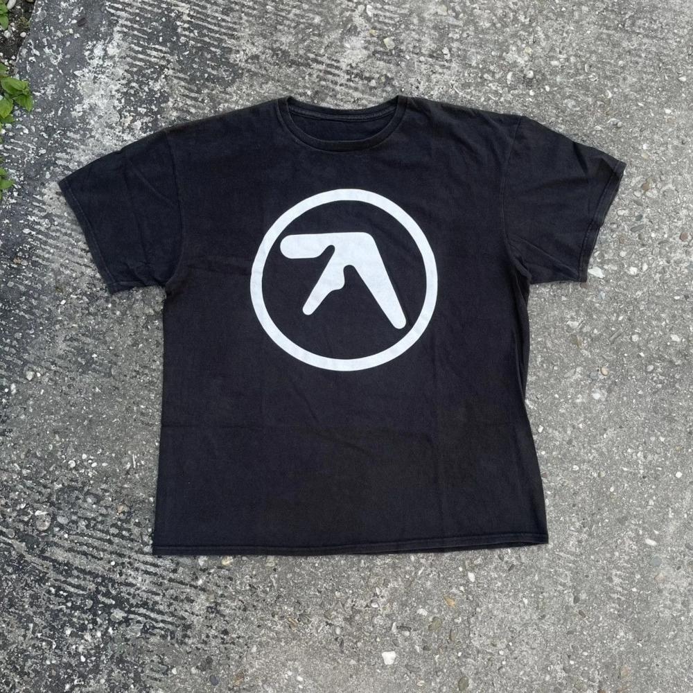 Aphex Twin Tour Nord America ed Europa 2 Lati Nero Unisex Stile Europeo e Americano T-shirt in Puro Cotone Tendenza Nuova Moda