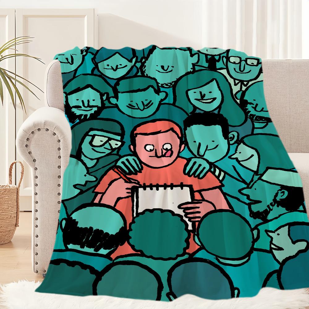 J-Jean J-Julliens Aesthetic Art Blanket Blanket for Couch Sofa Travel Home Hiking Picni Bed Beding Flannel Blanket birthday gift