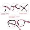 TRUEZING Reading Glasses for Men Women Rectangular Spring Hinges Comfortable and Durable Prescription Eyeglasses