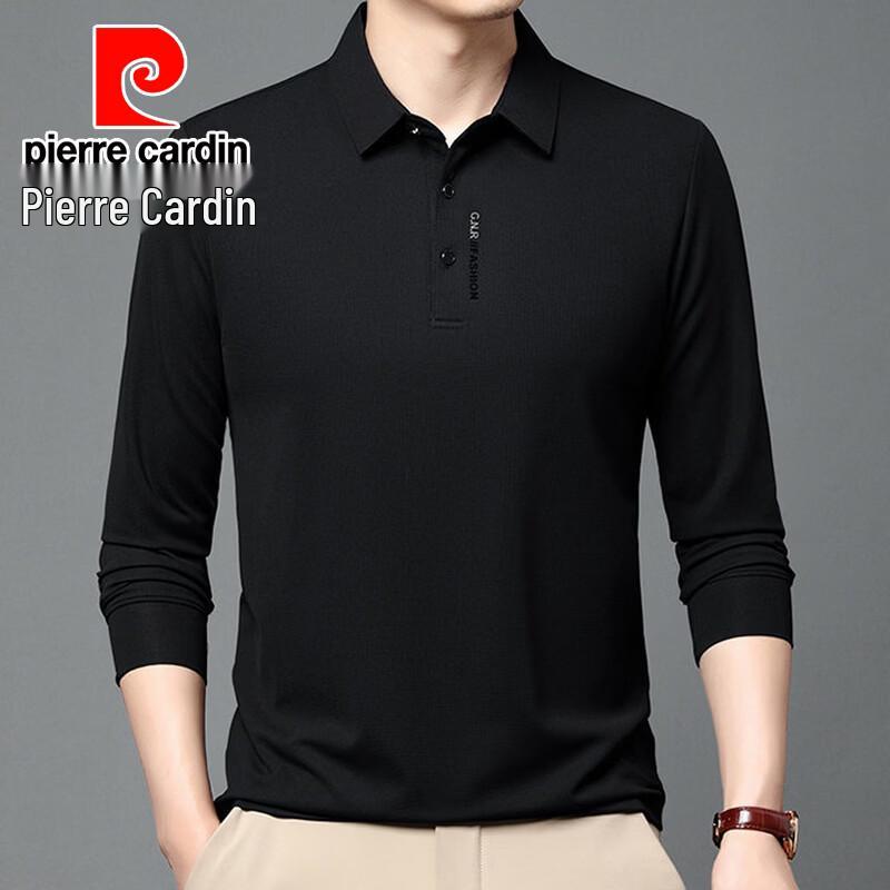 Pierre Cardin Men's Long-Sleeve Breathable Polo Shirt