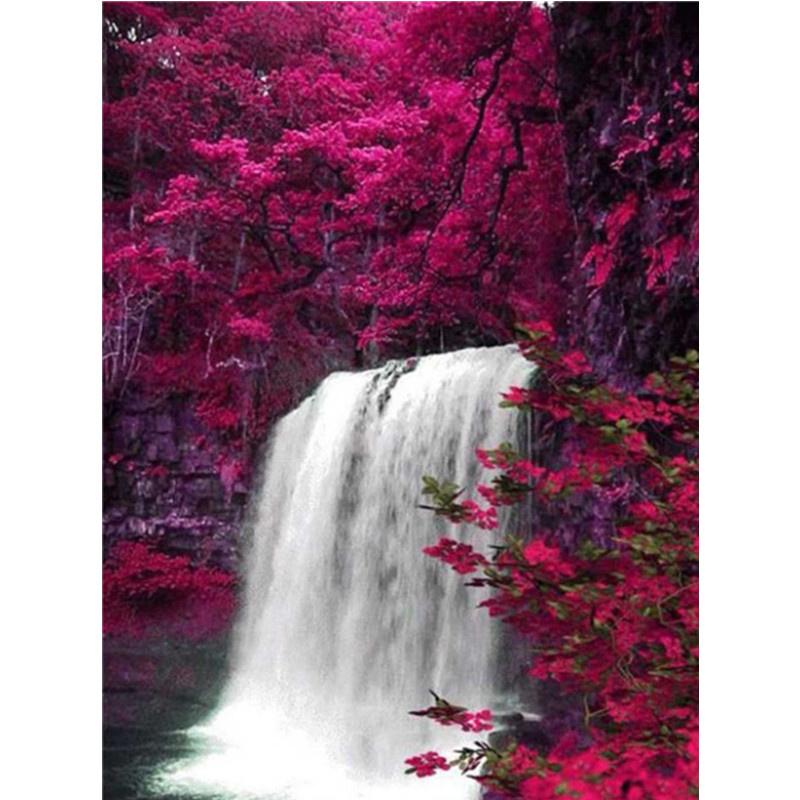 5D DIY diamantmaleri lilla felt diamantbroderi korsstingsett Full rhinestone mosaikk hjemmeinnredning