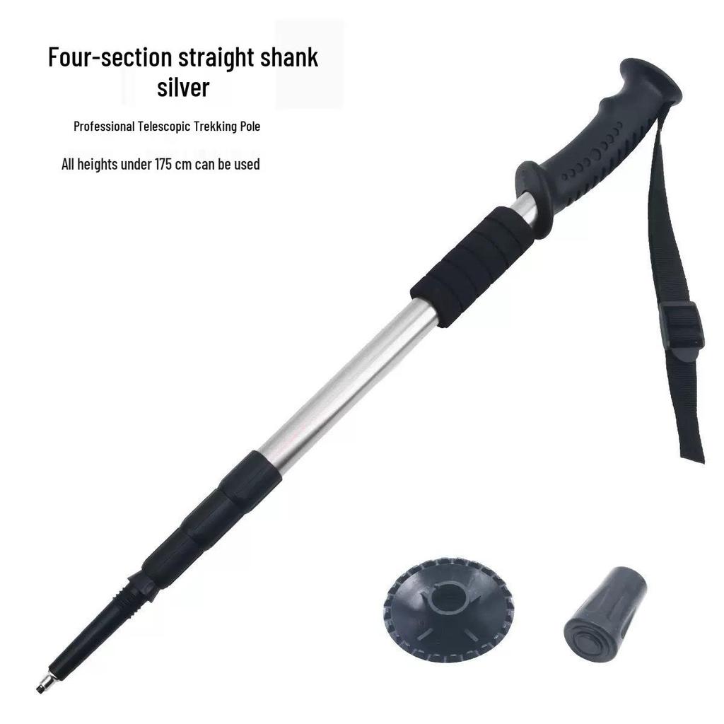 Bâton de trekking rétractable en aluminium pour la randonnée et la marche