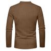 New Men's Casual Henry Slim Fit Solid Color Long Sleeve T-Shirt