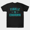 Men Black Print T-shirt Finkle Is Einhorn No-Cut Transfer Paper Print Cotton Tshirt