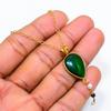 Chrome Diopside, Pearl Gemstone 925 Sterling Silver Jewelry Necklace 20" GK-5415